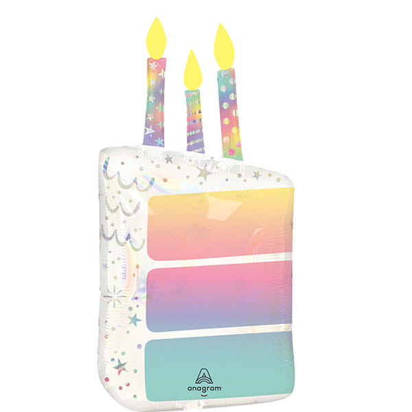 Supershape Pearlised Birthday Holographic